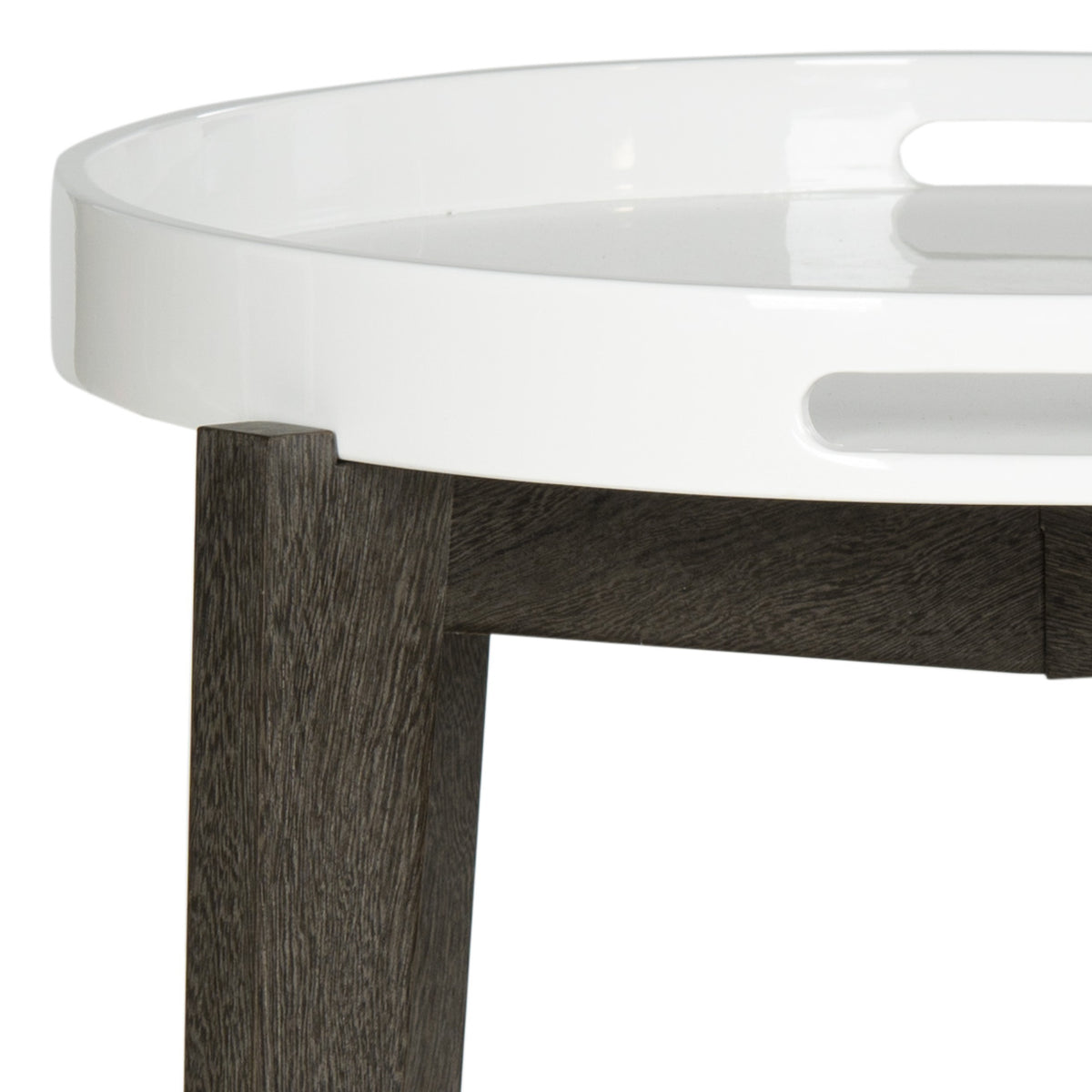 Velmora™ Ben Mid Century Lacquer Tray Top Side Table