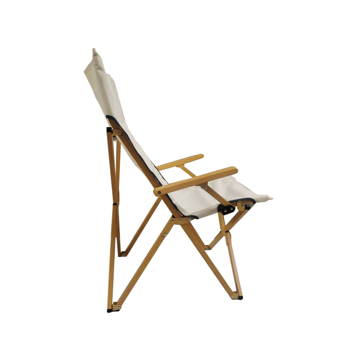 Velmora™ Hard Arm Resort Fabric Chair with Carry Bag, Tan, 2 Pack