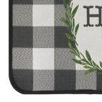 Velmora™ (4 pack) Buffalo Check Home Kitchen Rug - 20" x 30" - 65% Polypropylene/ 35% Polyester - Grey