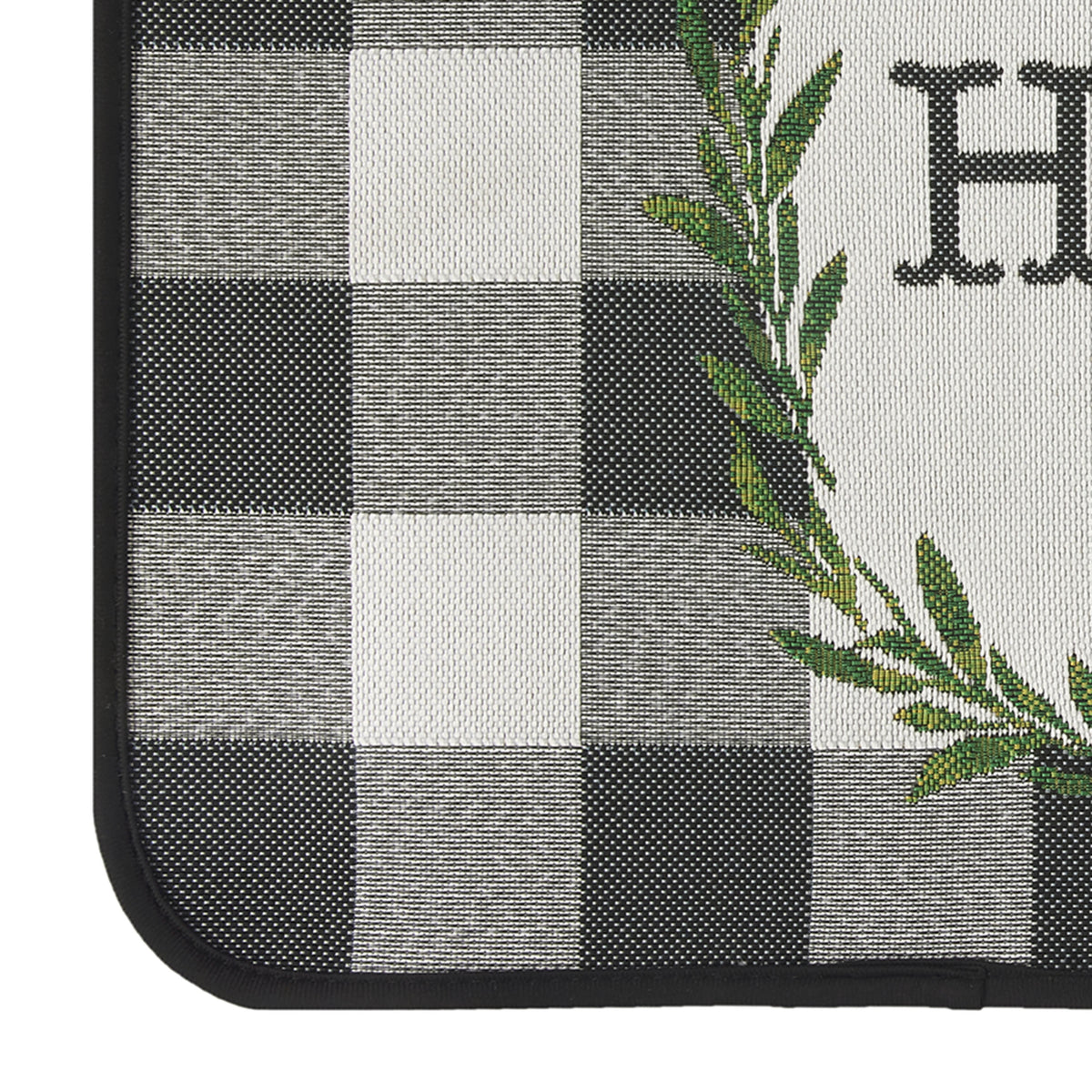 Velmora™ (4 pack) Buffalo Check Home Kitchen Rug - 20" x 30" - 65% Polypropylene/ 35% Polyester - Grey