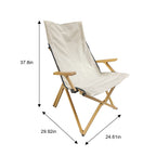Velmora™ Hard Arm Resort Fabric Chair with Carry Bag, Tan, 2 Pack