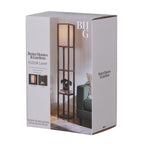 Velmora™ 62.25" Modern Pull Chain Weathered Floor Lamp with Natural Square Shade