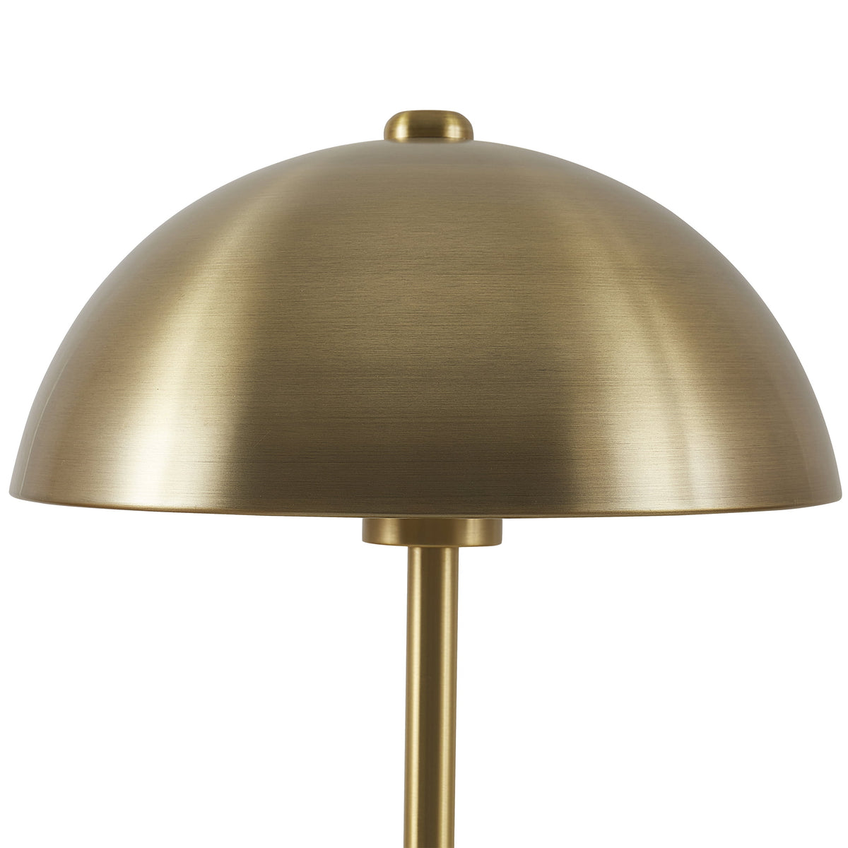 Velmora™ Modern Dome 18 in Touch On/Off Table Lamp, Brass