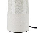 Velmora™ 17 in Reactive Glaze Ceramic Table Lamp with Off-White Shade