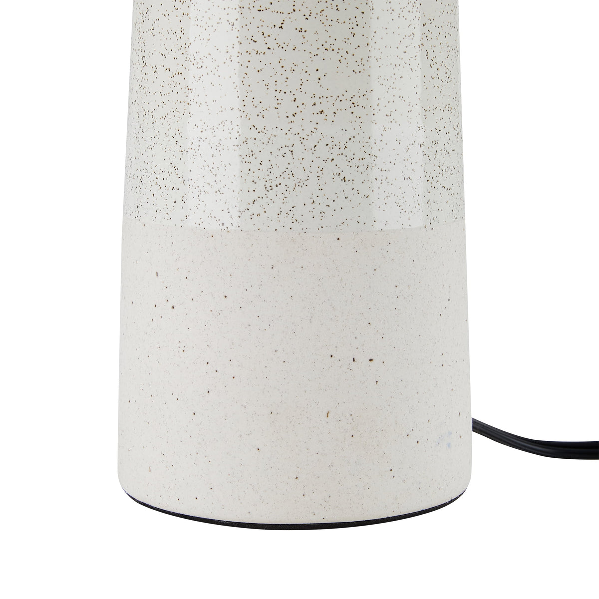 Velmora™ 17 in Reactive Glaze Ceramic Table Lamp with Off-White Shade