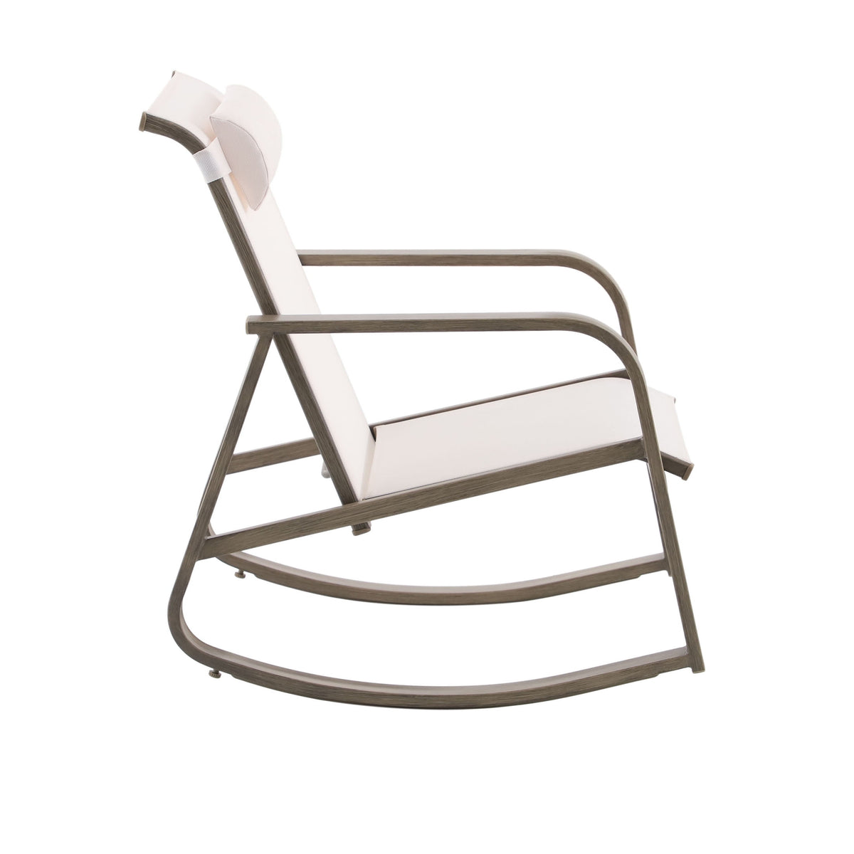 Velmora™ Dashwood 3-Piece Steel Outdoor Rocker Chat Set, Cream