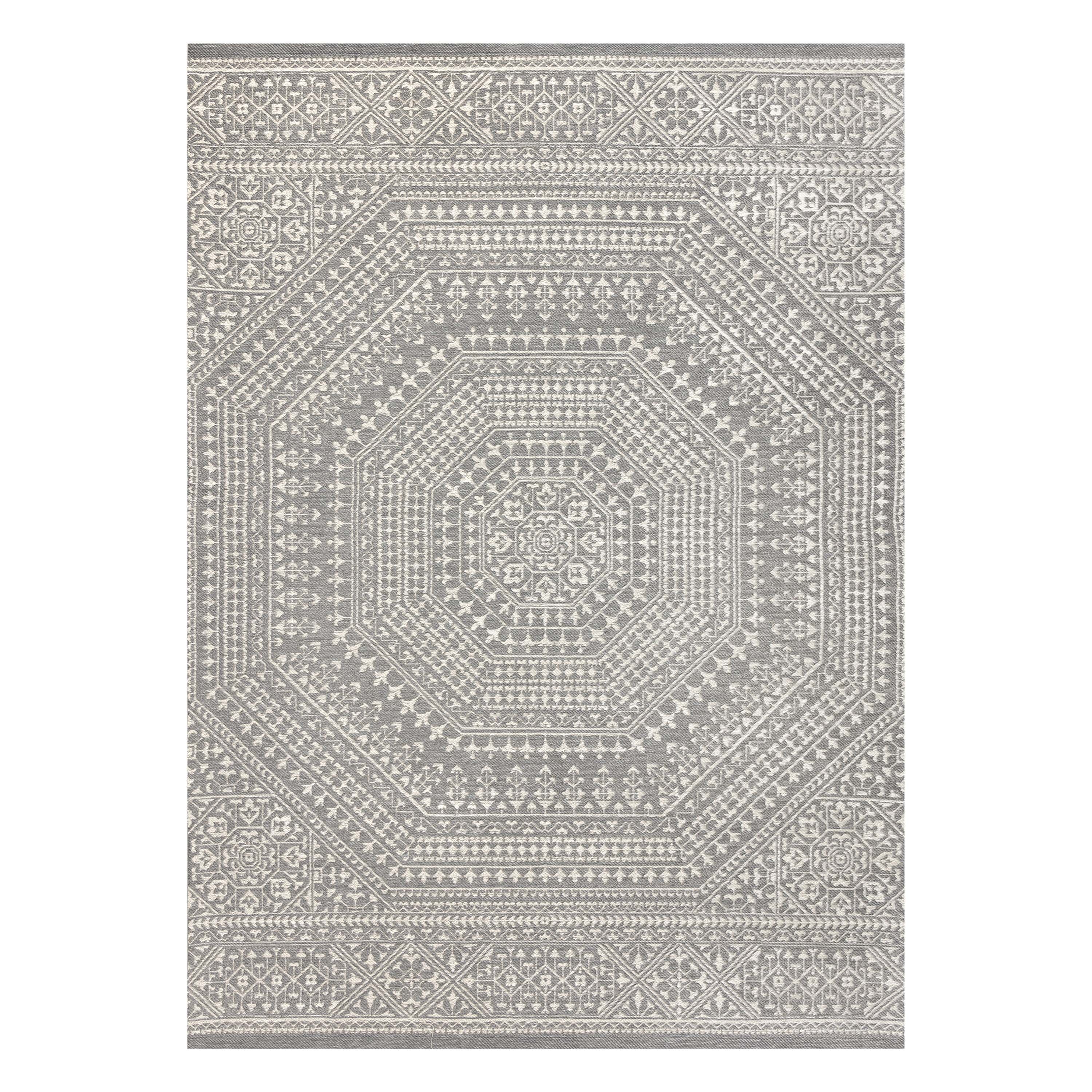 Velmora™ (2 pack) 7 x 10 Gray Medallion Outdoor Rug
