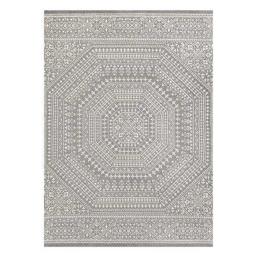 Velmora™ (2 pack) 7 x 10 Gray Medallion Outdoor Rug