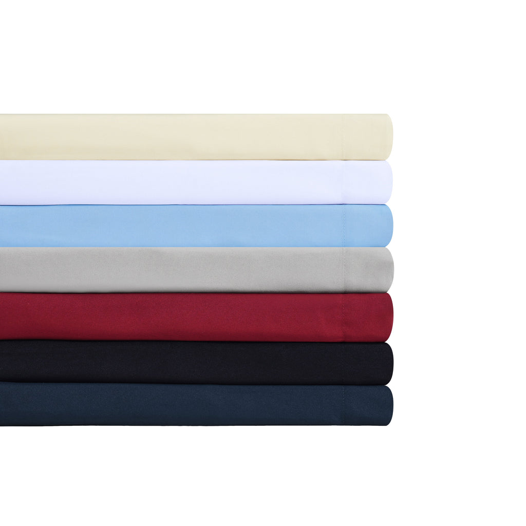 Velmora™ (4 pack) Basic Value Microfiber Bed Sheet Set, Light Blue, Twin, 3-Piece