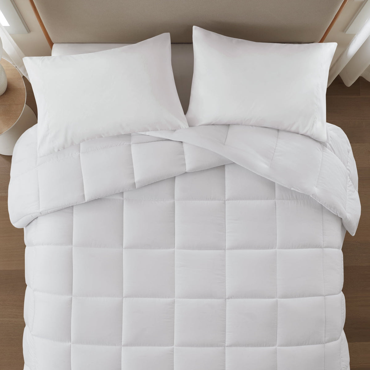 Velmora™ Full/Queen Comforter, Down Alternative, All-Season, White
