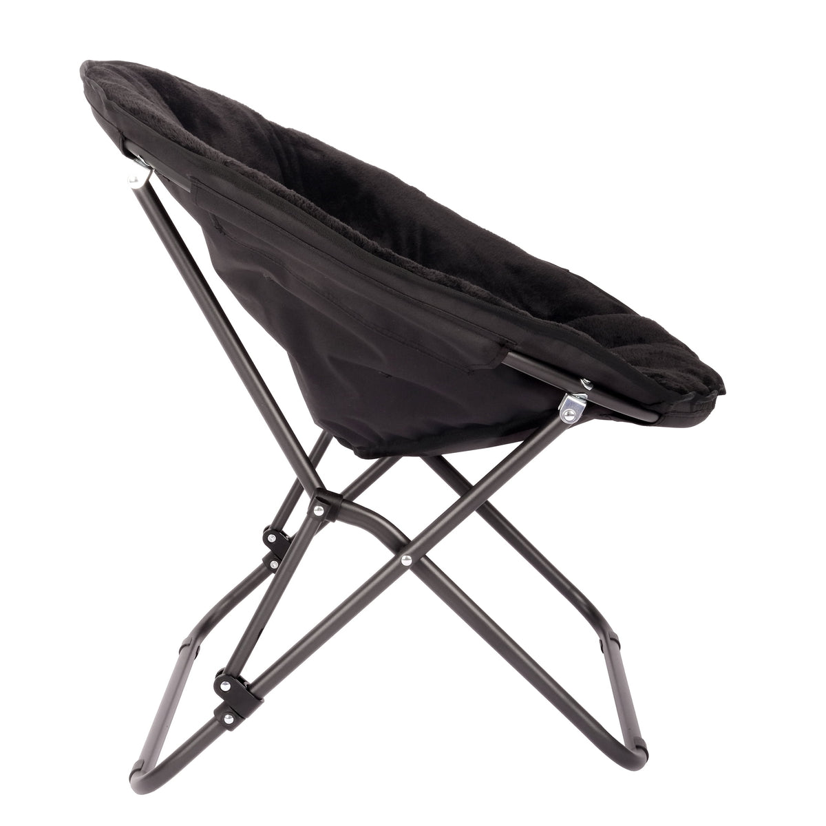 Velmora™ (3 pack) Saucer Chair for Kids and Teens, Black