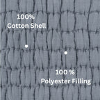 Velmora™ Check Matelasse Quilt, Washed Indigo, Full/Queen