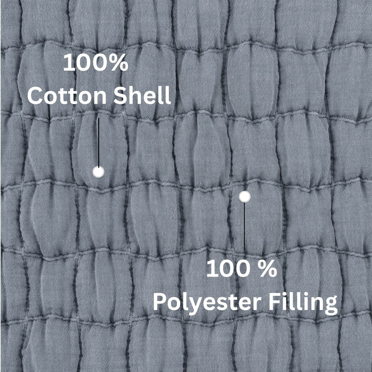 Velmora™ Check Matelasse Quilt, Washed Indigo, Full/Queen