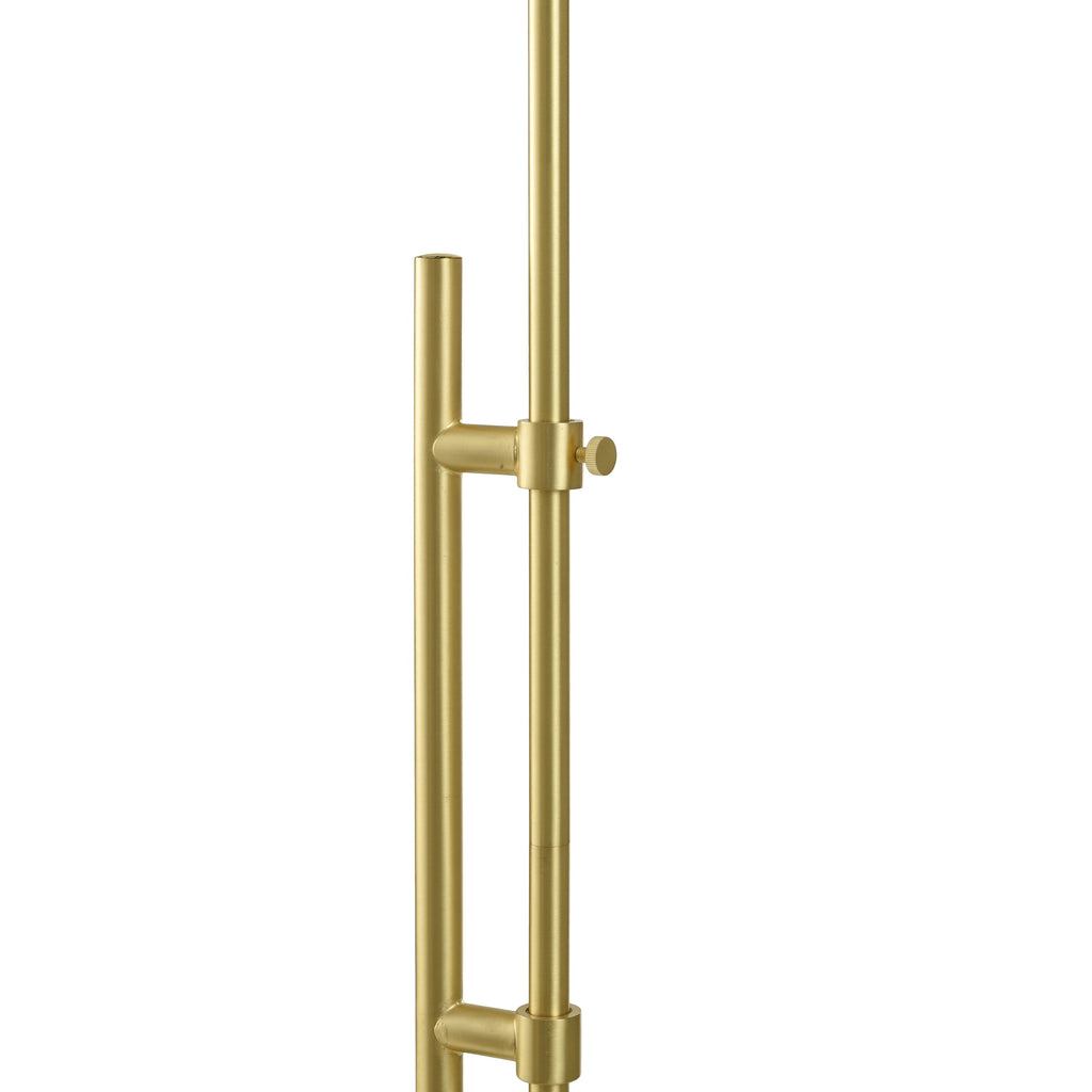 Velmora™ 1-Light Modern Adjustable Brass Floor Lamp Gold