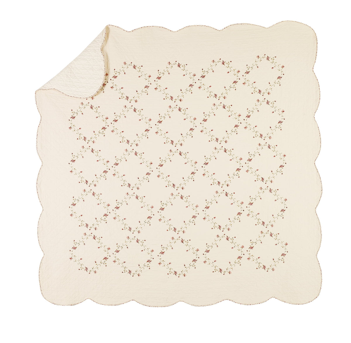 Velmora™ Hannalore Cotton Quilt, Burgundy, Full/Queen, All Ages