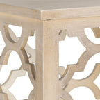 Velmora™ Lonny Geometric Nautical Wood End Table, Grey