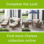Velmora™ Chelsea Outdoor Patio 4-Piece Sectional Dining Set, Blue