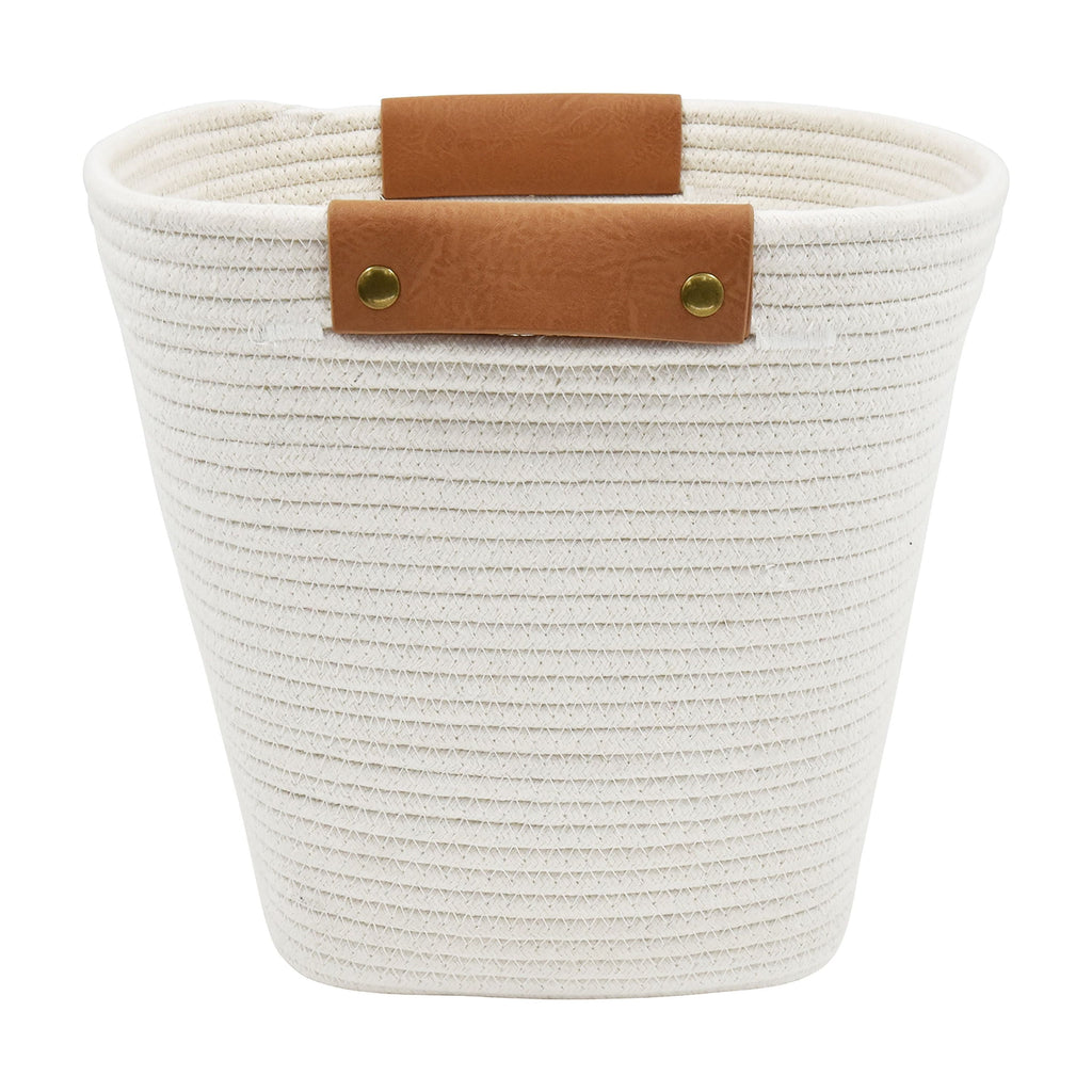 Velmora™ Large Cotton Rope Basket, White, 2 Pieces