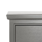 Velmora™ Griffin One Drawer Side Table Grey