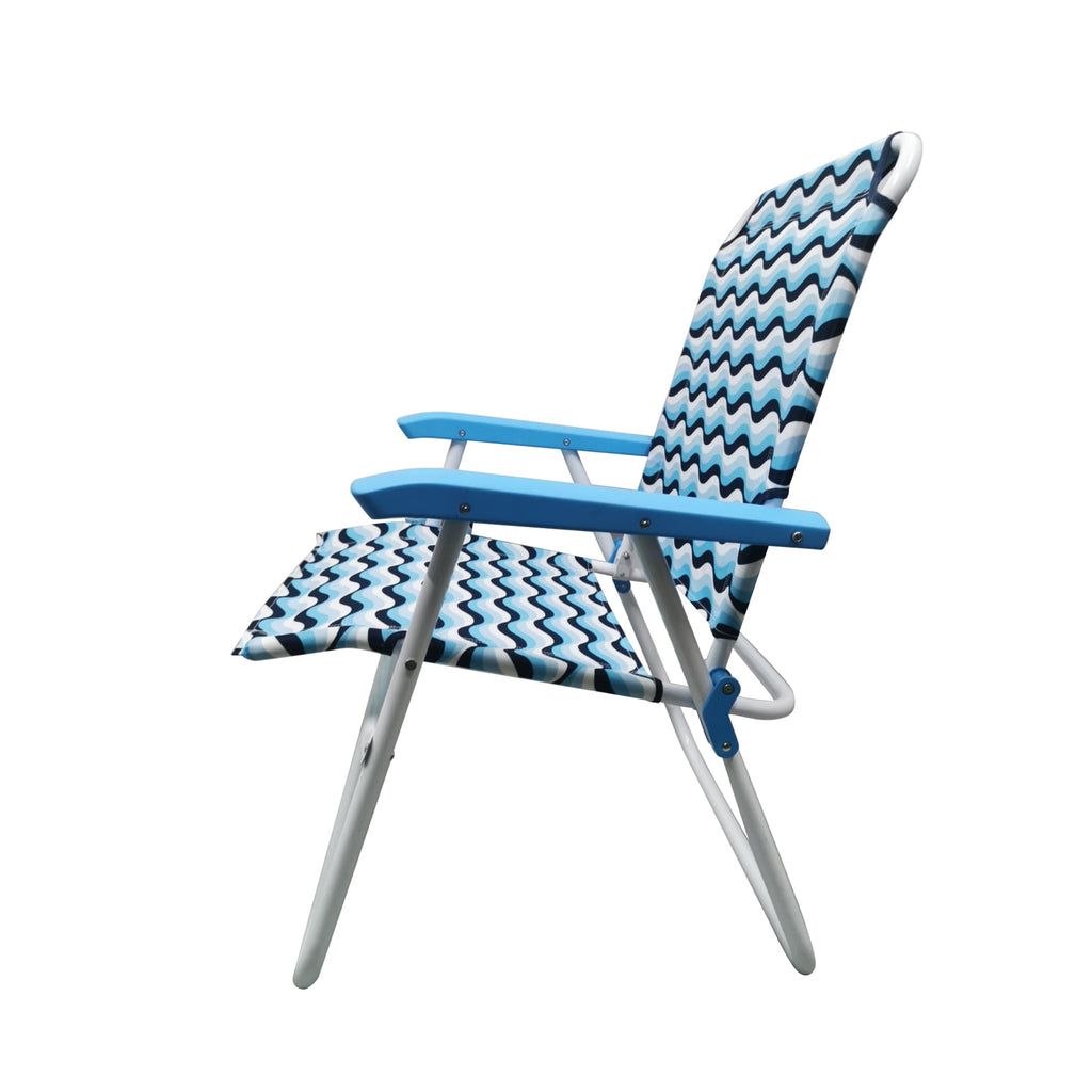 Velmora™ Oversize Fabric Chair, Blue Wave