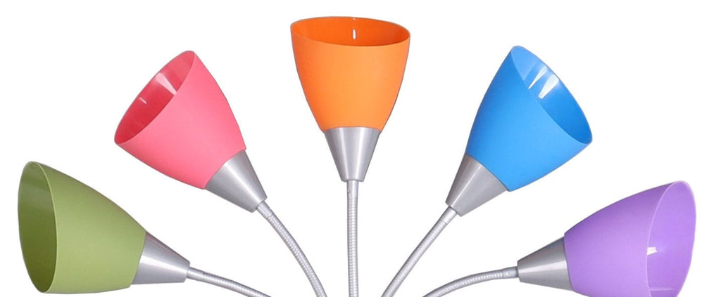 Velmora™ 5-Light Multi-Color Floor Lamp, Silver Finish