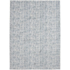 Velmora™ 7 ft 6 in x 9 ft 6 in Ivory and Blue Plaid Indoor Area Rug