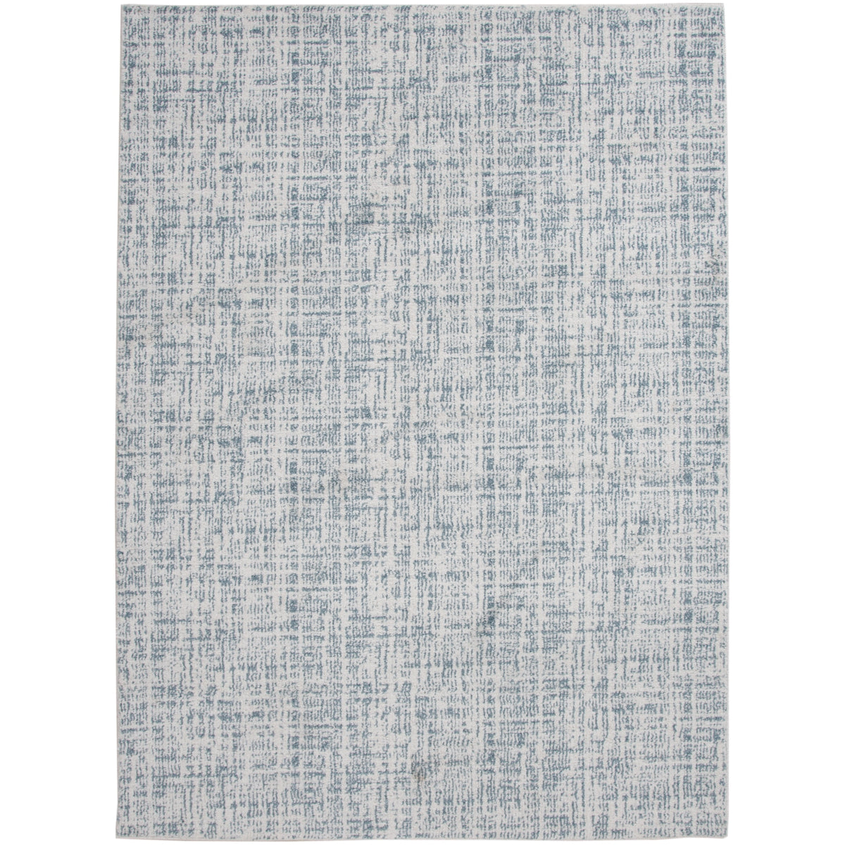 Velmora™ 7 ft 6 in x 9 ft 6 in Ivory and Blue Plaid Indoor Area Rug