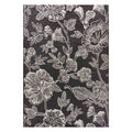 Velmora™ 7' x 10' Black & White Floral Outdoor Rug