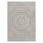 Velmora™ 7 x 10 Gray Medallion Outdoor Rug
