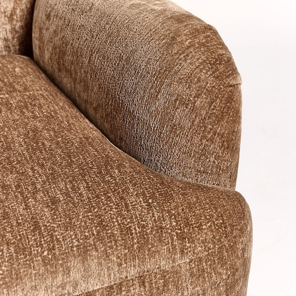 Velmora™ Waylen Accent Chair, Caramel Chenille