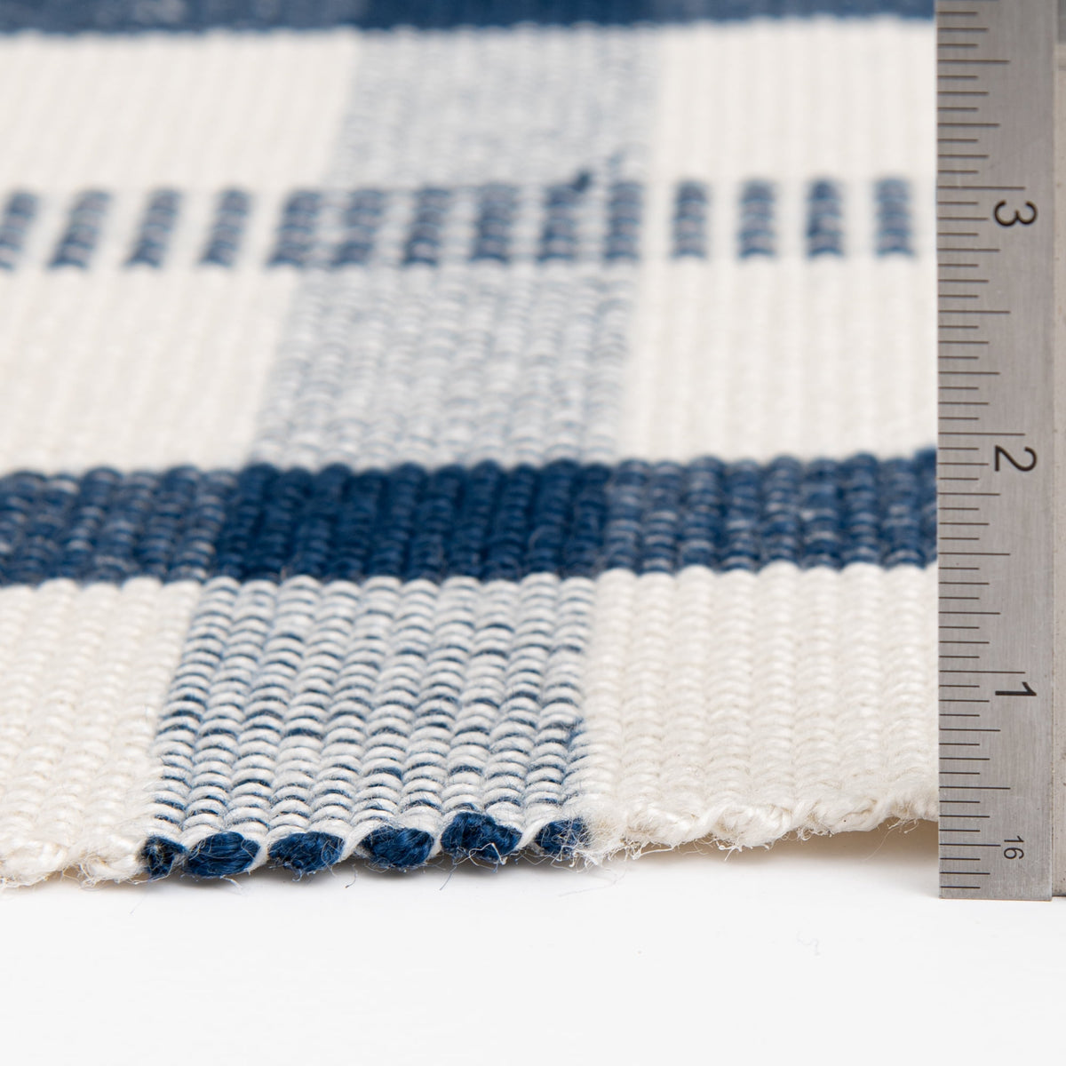Velmora™ (3 pack) Blue Plaid Outdoor Layering Rug, 24 in x 36 in