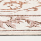 Velmora™ Tan Floral Faux Fur Indoor Area Rug, 4 ft x 5 ft 6 in