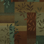 Velmora™ Traditional Leaf Block Multicolor Indoor Area Rug, 5' x 7'