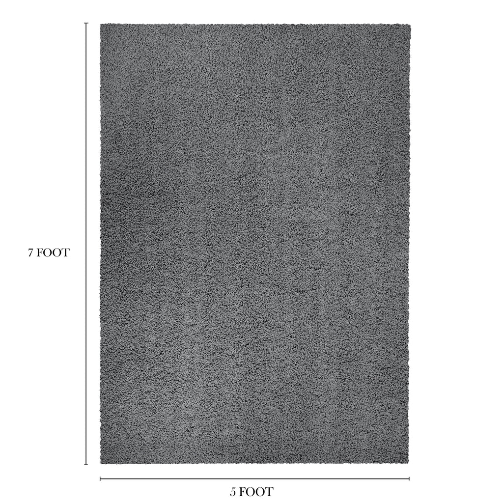 Velmora™ Traditional Gray Shag Indoor Area Rug, 5 ft x 7 ft