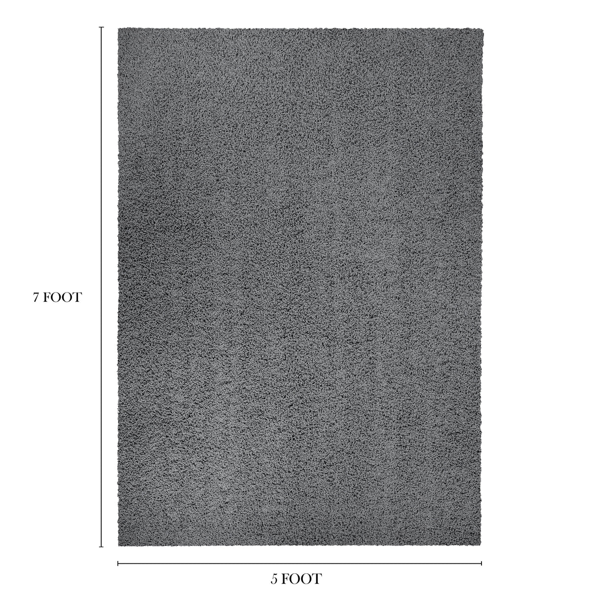 Velmora™ Traditional Gray Shag Indoor Area Rug, 5 ft x 7 ft
