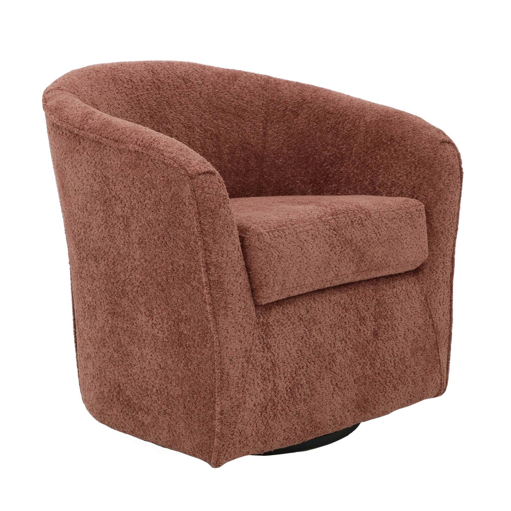 Velmora™ Miles Swivel Accent Chair, Merrimac Terracotta