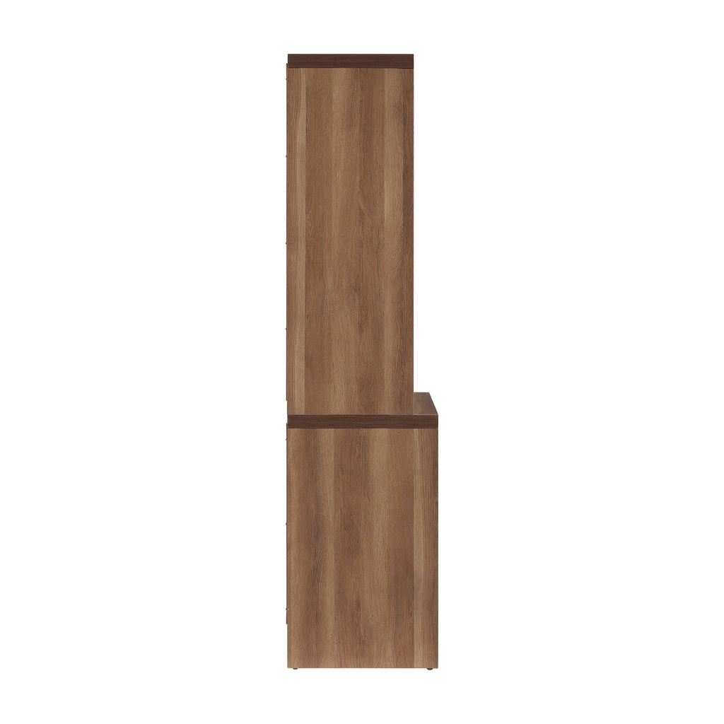 Velmora™ Mason Bookcase, Brown Oak Finish