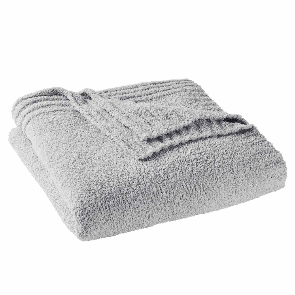 Velmora™ (2 pack) Cozy Knit Blanket, Light Grey, King