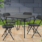 Velmora™ Banquet Resin Folding Chair, Black, Set of 6
