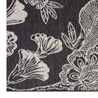 Velmora™ 7' x 10' Black & White Floral Outdoor Rug
