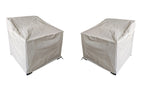 Velmora™ Ventura 2-Piece Outdoor Wicker Chat Chair, Beige