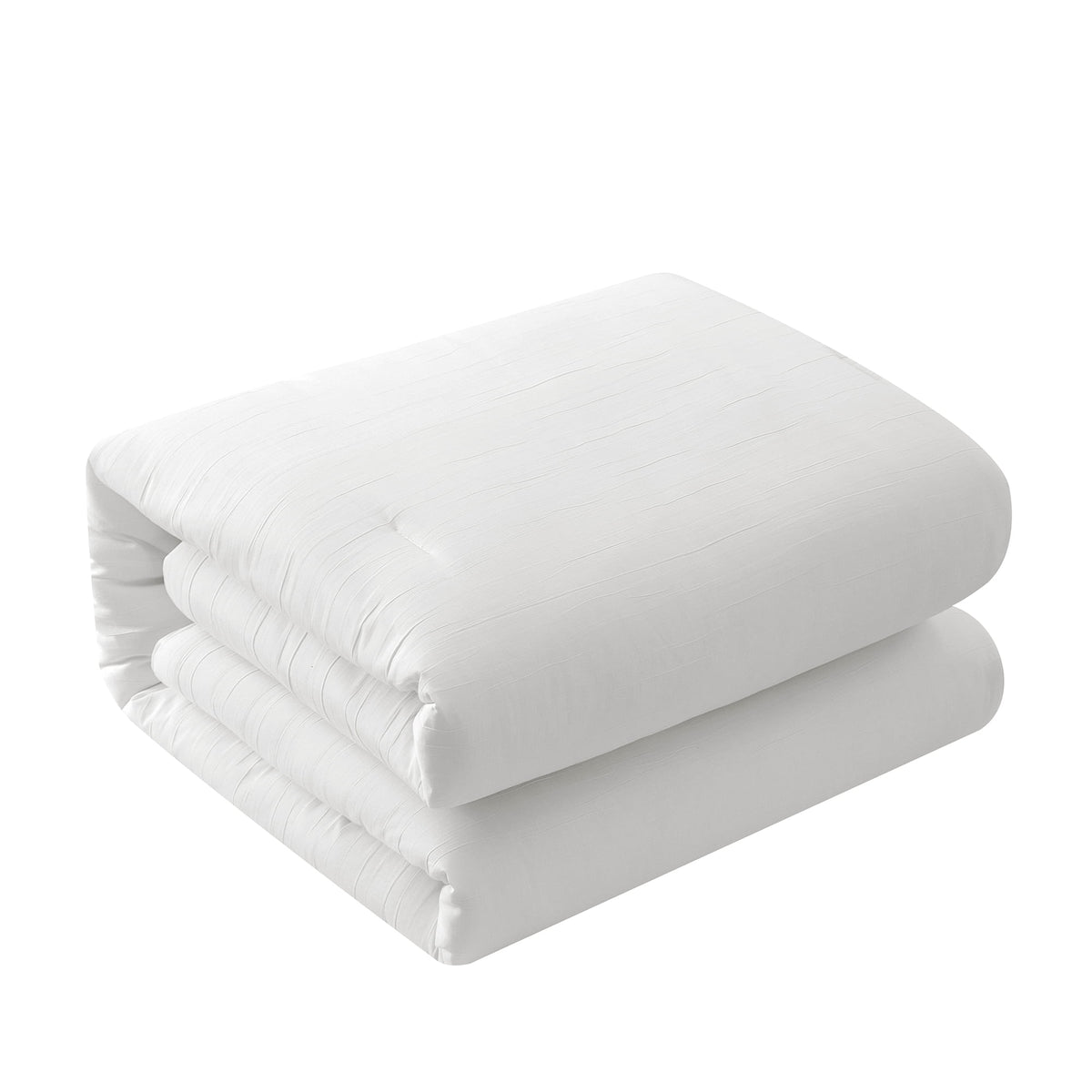 Velmora™ 7 Piece Crinkle Pleated Bed in a Bag Comforter Set with Sheets, Queen