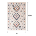 Velmora™ 4 ft x 5 ft 6 in Southwestern Faux Fur Indoor Area Rug