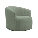 Velmora™ Boucle Swivel Accent Chair, Olive