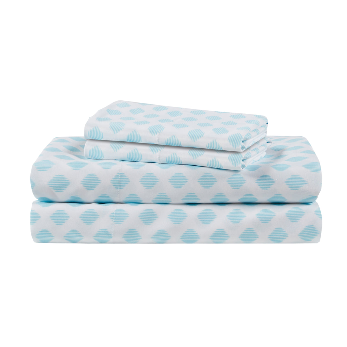 Velmora™ Teal and Purple 6 Piece Bed in a Bag Comforter Set with Sheets, Twin/Twin XL