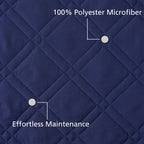 Velmora™ Plaid Quilt, Full/Queen, Blue & White, Lightweight & Reversible Bedding