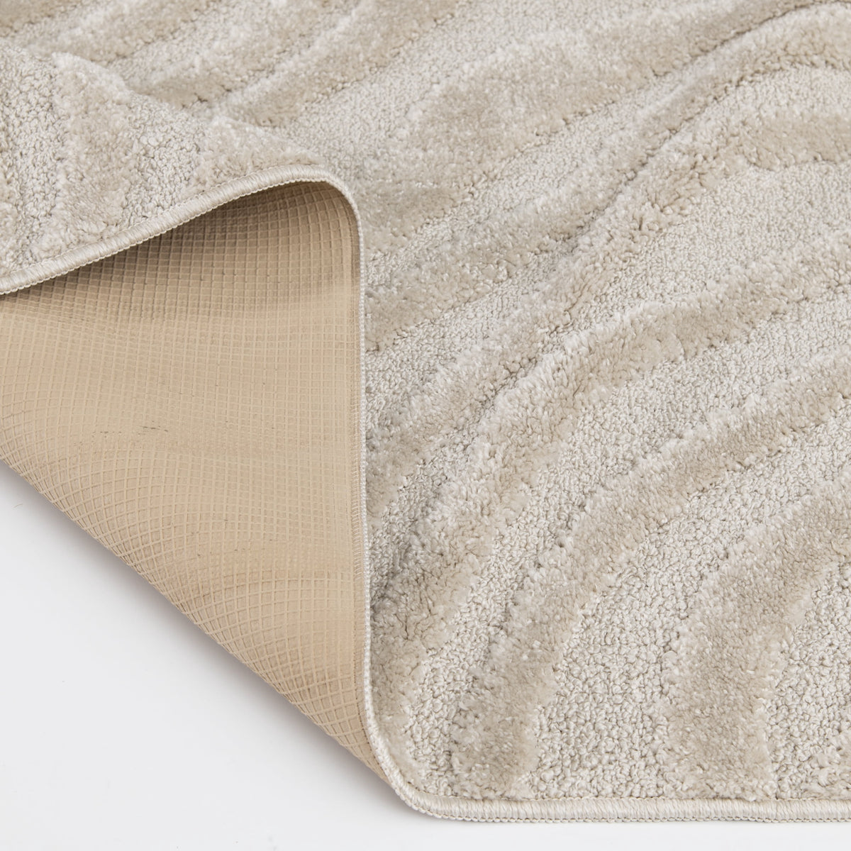 Velmora™ High Low Swirl Indoor Area Rug, Beige/Ivory, 5 ft x 7 ft