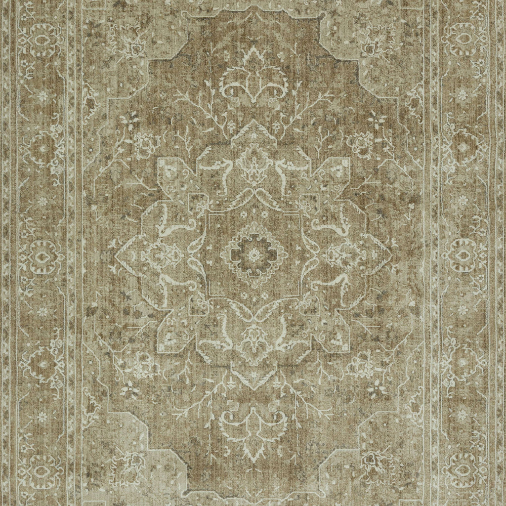 Velmora™ Traditional Plush Beige Medallion Indoor Area Rug, 7' 9" x 10'
