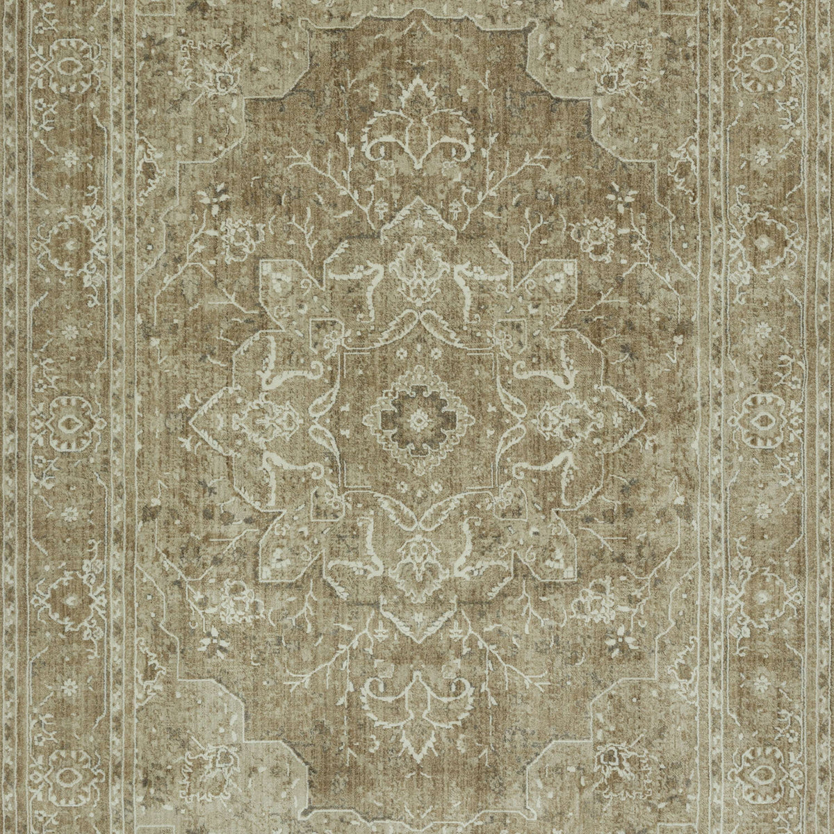 Velmora™ Traditional Plush Beige Medallion Indoor Area Rug, 7' 9" x 10'