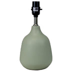 Velmora™ Grab and Go 16 in Sage Ceramic Table Lamp with White Linen Shade